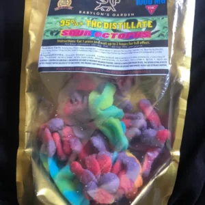 Sour Octopus THC gummies (1000 mg)